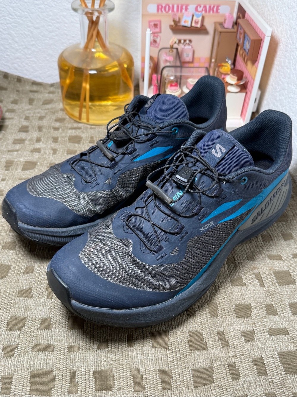 Salomon Genesis Matryx Trail Running Shoes Carbon / Tahitian Men’s US9.5 EU43